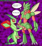  blue_eyes cum dark-moltres flygon gay male masturbation nintendo penis pok&#233;mon pokemon red_eyes scy_storm_(character) scyther video_games 