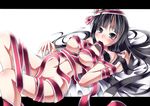  akiyama_mio black_eyes black_hair blush breasts gumitaroo k-on! long_hair medium_breasts naked_ribbon ribbon solo 