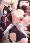  agovitch anal animal_ears ass azur_lane bar_censor bent_over black_hair black_kimono blush breasts cat_ears censored commentary_request cum cum_in_ass eyebrows_visible_through_hair fang fellatio heart heart-shaped_pupils hetero japanese_clothes kimono large_breasts looking_at_viewer looking_back multiple_views nipples no_panties open_mouth oral paw_pose penis puffy_nipples saliva sex short_hair smile sweat symbol-shaped_pupils testicles thighhighs tongue white_legwear yamashiro_(azur_lane) 