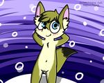  2017 anthro cuntboy cute fennic_fox intersex mammal nude pokefound pussy pussy_juice simple_background smol 