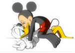  avian bird blush clothing disney donald_duck duck male male/male mammal mickey_mouse mouse nude rodent こげんた_(artist) 