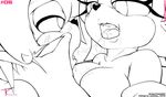 amy_rose anthro bat breasts duo eyelashes female female/female hedgehog kissing mammal rouge_the_bat saliva sonic_(series) tc 