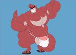  balls bear big_muscles bulge flexing kosmonius kumatetsu male mammal muscular penis penis_base solo the_boy_and_the_beast 