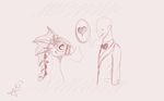 &lt;3 adine_(awsw) angels_with_scaly_wings anon blush dragon female flower human kpsketches male male/female mammal plant scalie 