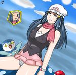  blue_hair cellshadfan dawn hikari pokemon pokemon_(anime) pokemon_trainer skirt 