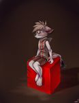 anthro barefoot canine clothed clothing digital_media_(artwork) fox male mammal ramiras red_eyes simple_background sitting solo 