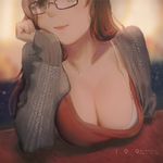  cleavage megane sweater tagme wudi_sao_nian 