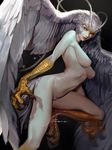  maebari monster_girl naked shycocoa wings 