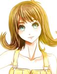  artist_request brown_hair final_fantasy final_fantasy_viii flipped_hair green_eyes selphie_tilmitt short_hair skirt smile solo yellow_skirt 