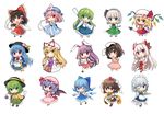  :3 :d :o ;d ahoge alternate_eye_color animal_ears arm_up ascot bat_wings blonde_hair blue_dress blue_eyes blue_hair blush bow braid brown_eyes brown_hair bug bunny_ears butterfly carrot carrot_necklace cheesecake chibi cirno closed_eyes collared_shirt commentary_request crossed_legs detached_sleeves detached_wings dress dress_shirt fan finger_to_mouth flandre_scarlet folding_fan food fruit fujiwara_no_mokou full_body gohei green_eyes green_hair grin hair_between_eyes hair_bow hair_ornament hair_ribbon hair_tubes hairband hakurei_reimu hat head_tilt heart heart_of_string highres hinanawi_tenshi hitodama holding holding_knife holding_to_chest ice ice_wings inaba_tewi insect izayoi_sakuya jewelry juliet_sleeves knife kochiya_sanae komeiji_koishi konpaku_youmu laevatein lavender_hair long_hair long_sleeves looking_at_viewer maid maid_headdress megaphone mob_cap multiple_girls necklace nontraditional_miko ofuda one_eye_closed open_mouth outstretched_hand pants peach pink_eyes pink_hair puffy_short_sleeves puffy_sleeves purple_hair red_eyes reisen_udongein_inaba remilia_scarlet ribbon saigyouji_yuyuko scabbard scarf shameimaru_aya sheath shirt short_hair short_sleeves side_ponytail sidelocks silver_hair simple_background sketch skirt skirt_set slit_pupils smile snake_hair_ornament standing standing_on_one_leg stuffed_animal stuffed_toy sun_hat suspenders sword sword_of_hisou tabard teddy_bear third_eye tokin_hat touhou tray tress_ribbon triangular_headpiece twin_braids v-shaped_eyebrows very_long_hair watson_cross weapon white_background white_dress wide_sleeves wings yada_(xxxadaman) yakumo_yukari 