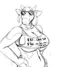  bovine cattle clothing eyewear female glasses hladilnik mammal shirt the_laughing_cow 