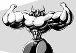  abdomen bulge dragmon hyper hyper_muscles male muscular muscular_male not_furry pecs piesac 