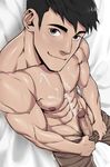  1boy abs big_hero_6 character_request cum looking_at_viewer male_focus muscle penis solo suyo tadashi_hamada tagme undressing yaoi 