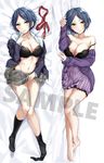  :d absurdres bangs bare_legs barefoot bed_sheet black_bra black_jacket black_legwear blazer blue_hair blush bra breasts cleavage collared_shirt earrings finger_to_mouth grey_skirt hayami_kanade highres idolmaster idolmaster_cinderella_girls jacket jewelry kneehighs knees_together_feet_apart lifted_by_self long_sleeves looking_at_viewer lying medium_breasts multiple_views navel necklace necktie necktie_removed no_shoes oimo on_back on_side open_blazer open_clothes open_jacket open_mouth open_shirt parted_bangs parted_lips plaid plaid_skirt purple_jacket purple_skirt red_neckwear sample school_uniform shirt short_hair skirt skirt_lift sleeves_past_wrists smile stomach strapless stud_earrings thighs underwear white_shirt wing_collar yellow_eyes 
