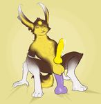  balls big_balls big_penis brown_fur dildo dildo_sitting ear_piercing fur himerosthegod knot lagomorph looking_pleasured male mammal penetration penis piercing precum rabbit sex_toy simple_background var_arden_(himeros) white_fur yellow_fur yellow_penis 