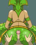  big_butt bra butt canastus cassiopeia_(lol) clothing exposed_back female gorgon grope hot_dogging human interspecies jewelry lamia league_of_legends long_tail male mammal monster_girl_(genre) naga penis reptile riot_games scales scalie simple_background snake tanned underwear video_games 