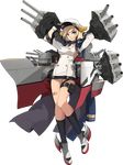  :d arm_behind_head azur_lane bandaid bandaid_on_leg bangs belt belt_buckle black_belt black_gloves black_legwear blonde_hair blue_coat blue_eyes blue_neckwear breasts buckle buttons california_(azur_lane) cleavage coat detached_collar dress eyebrows fingerless_gloves fingernails floating_hair full_body gloves grey_footwear jacket_on_shoulders knees_together_feet_apart long_sleeves looking_away looking_to_the_side machinery medium_breasts microdress necktie no_bra official_art open_clothes open_coat open_mouth panties pantyshot pantyshot_(standing) pouch short_dress short_hair short_necktie sideboob smile solo standing tachi-e thigh_strap tongue transparent_background turret underwear white_dress white_panties xiao_yeyouxi 