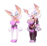  2017 anthro bat big_breasts bigdad breasts clothed clothing female huge_breasts mammal rouge_the_bat smile solo sonic_(series) 