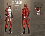  2016 alperion bald brown_eyes caracal color_swatch eliana-asato feline fur male mammal model_sheet nude red_fur short_tail solo standing 