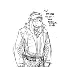 anthro black_and_white cosplay dialogue donk donkey english_text equine hair hladilnik long_ears male mammal monochrome overwatch soldier_76_(overwatch) solo text video_games 