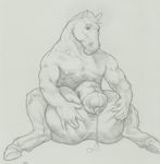  animal_genitalia animal_penis anthro balls big_balls digitigrade equine equine_penis erection hooves horse huge_balls hyper hyper_balls hyper_penis laser_(artist) male mammal nipples nude pecs penis precum sketch solo 