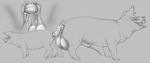  2017 absurd_res anal anal_penetration animal_genitalia animal_pussy backsack balls big_balls black_and_white blush close-up digital_drawing_(artwork) digital_media_(artwork) dildo double_dildo duo erection eyes_closed fangs female feral feral_on_feral grey_background half-closed_eyes hi_res hooves larger_feral larger_male looking_back looking_pleasured male male/female mammal medial_ring monochrome multi_nipple multiple_scenes nipples open_mouth open_smile penetration perineum pig porcine porcine_penis porcine_pussy precum pussy pussy_juice sex_toy sheath side_view simple_background size_difference sketch smaller_female smaller_feral smile tongue tongue_out yaroul 