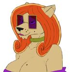  anthro beauty_mark big_breasts black_nose breasts bust_portrait cleavage clothed clothing cougar counting_cougar eyewear feline female fur hair huge_breasts low_res mammal nickelodeon orange_hair portrait redout simple_background smile solo sunglasses t.u.f.f._puppy tan_fur white_background 