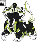  armor big_muscles crossed_arms four_legs invalid_tag kubrow male muscular pose raised_tail taur thick_legs video_games warframe xatanlion 