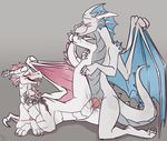  2017 anthro blue_wings blush dragon duo female fuf macharius male male/female nimrah penetration penis red_wings saliva scales tagme vaginal vaginal_penetration white_scales wings 