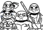  2017 anthro bandanna bo_staff carrying chipped_shell donatello_(tmnt) freckles group hand_wraps inkyfrog leonardo_(tmnt) looking_at_viewer male mask melee_weapon michelangelo_(tmnt) polearm raphael_(tmnt) reptile scalie shell simple_background slightly_chubby smile sparkle teenage_mutant_ninja_turtles turtle weapon white_background wraps wrist_wraps 