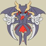  blood claws darkstalkers demon ginsengandhoney_(artist) jedah_dohma male red_eyes sharp_teeth solo teeth tongue tongue_out toony video_games wings 