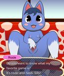  2017 alternate_version_available animal_crossing anthro anthrofied anus blue_fur blush butt cat digital_media_(artwork) english_text feline female female_focus flat_chested fur hair hi_res infamousrel looking_at_viewer mammal nintendo nipples nude open_mouth pokeandpenetrate presenting presenting_hindquarters pussy rosie_(animal_crossing) smile solo solo_focus spread_legs spreading text tongue video_games 