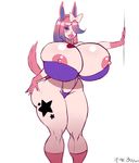  2017 absurd_res anthro anthrofied areola big_breasts bikini blue_eyes breasts butt clothing eeveelution eyelashes female hair hair_over_eye hi_res huge_breasts humanoid_face lips long_hair nintendo nipples plankboy pok&eacute;mon pok&eacute;mon_(species) signature simple_background solo swimsuit sylveon video_games white_background 