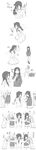  absurdres bangs black_hair blunt_bangs blush bob_cut commentary_request finger_licking food grabbing hair_tucking hand_in_pocket harem highres hood hoodie jacket katou_asuka kuroki_tomoko licking long_hair long_image low_twintails monochrome multiple_girls necktie nemoto_hina open_mouth pocky pocky_day satou_takumi school_uniform shoes sketch skirt sweater tall_image tamura_yuri translated twintails uchi_emiri watashi_ga_motenai_no_wa_dou_kangaetemo_omaera_ga_warui! yuri |_| 