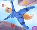  2017 :3 acstlu balloon black_nose bodysuit breasts camel_toe canine clothing cloud crossgender dipstick_tail female float fox fox_mccloud green_eyes hi_res inflatable mammal metroid multicolored_tail nintendo nipple_bulge outside skinsuit sky star_fox tight_clothing video_games zero_suit zero_suit_fox 