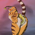  2017 absurd_res anthro anthro_on_feral anus bent_over bestiality blush breasts butt butt_grab eyes_closed feline female female/female female_on_feral feral flower forked_tongue fur half-closed_eyes hand_on_butt hi_res kung_fu_panda looking_pleasured mammal master_tigress master_viper orange_fur orgasm penetration plant pussy pussy_juice rear_view red_eyes reptile sabrotiger scalie sex simple_background small_breasts snake striped_fur stripes tail_sex tiger tongue tongue_out vaginal vaginal_penetration yellow_sclera 