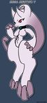  anthro bantro breasts collar featureless_breasts female legendary_pok&eacute;mon mega_evolution mega_mewtwo mega_mewtwo_y nintendo pok&eacute;mon pok&eacute;mon_(species) solo video_games wide_hips 