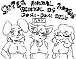  :3 animated anthro bella_(ttda) big_breasts black_and_white blinking blush breasts caprine cat cleavage clothed clothing cursor english_text eyelashes eyes_closed fangs feline female frown group lagomorph mammal monochrome one_eye_closed rabbit sheep sheetstane shirt text topless try_to_date_animals whiskers wool 
