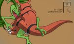  anal anal_penetration claws cum cum_in_ass cum_inside digimon dragon duo grovyle guilmon lying male male/male male_penetrating nintendo penetration pok&eacute;mon pok&eacute;mon_(species) rabin red_scales reptile scales scalie sex video_games 