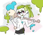  2017 blush erection front_view inkling male nintendo nipples nude penis simple_background sinjimi solo splatoon video_games 