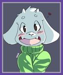  &lt;3 asriel_dreemurr blush caprine clothing cub goat kitsune_neko-chan mammal solo sweater undertale video_games young 