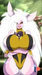  2017 anthro between_breasts big_breasts big_ears big_hair black_sclera blush breast_squish breasts clothed clothing curvaceous detailed_background eevee female fur grin hair huge_breasts japanese lagomorph larger_female long_hair looking_down male mammal mastergodai micro multicolored_fur nintendo open_mouth pink_hair pok&eacute;mon pok&eacute;mon_(species) rabbit rascals reiko_usagi shaze size_difference smaller_male smile thick_thighs torii two_tone_fur video_games voluptuous white_hair wide_hips yellow_eyes 