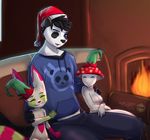  bear christmas holidays male mammal mushroom panda rifthebit unitypressdigital 