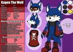 blue_fur canine clothing fan_character footwear fur kagen_the_wolf male mammal mask model_sheet scarf shoes sonic_(series) sonic_forces text video_games villian white_fur wildwolfproduction wolf yellow_eyes 