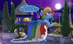  2017 clothing dialogue english_text equine feral friendship_is_magic full_moon hair mammal moon multicolored_hair my_little_pony night open_mouth outside patreon pegasus pusspuss rainbow_dash_(mlp) rainbow_hair solo text wings 