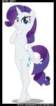  2017 ampersandxyz anthro anthrofied barefoot blue_eyes breasts cutie_mark equine featureless_breasts feet female friendship_is_magic hair horn horse mammal my_little_pony nude pony pussy rarity_(mlp) semi-anthro solo unicorn 