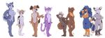  2017 anthro bailey_(housepets!) breasts breel_(housepets!) canine cat dog duchess_(housepets!) featureless_breasts featureless_crotch feline female ferret front_view fur grape_jelly_(housepets!) group housepets! jessica_(housepets!) keene_(housepets!) king_(housepets!) lineup male mammal marsupial multicolored_fur mustelid nude opossum peanut_butter_(housepets!) rick_griffin signature simple_background smile two_tone_fur white_background wolf 