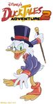  avian bird cane duck ducktales english_text eyewear glasses green_eyes hat male matthew_seely scrooge_mcduck solo text top_hat 