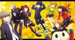  amagi_yukiko arya_(artist) group hanamura_yousuke kujikawa_rise kuma_(persona_4) narukami_yuu persona persona_4 satonaka_chie seifuku shirogane_naoto tatsumi_kanji 