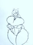  anthro asriel_dreemurr big_breasts breasts camel_toe caprine cleavage clothed clothing code541 crossgender erect_nipples female goat god_of_hyperdeath hi_res huge_breasts hyper hyper_breasts mammal nipple_bulge nipples solo thick_thighs undertale video_games voluptuous wide_hips 